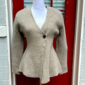 Zara peplum cardigan